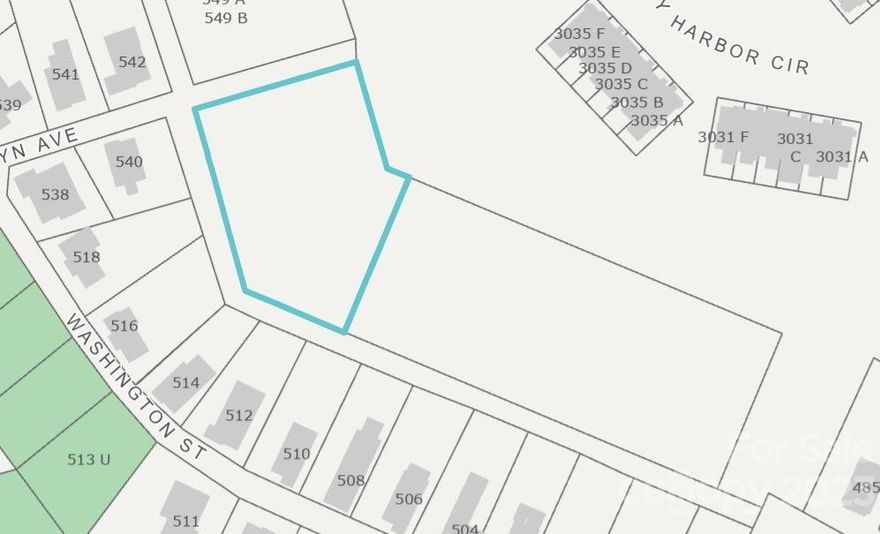 Great lot for a single or two family home.  There is a deed restriction giving an easement for a shared, private driveway with the lot adjoining this one.  The other lot is also for sale (MLS #4045641).  A single or two family home may be built on that lot as well.  The survey shows an alley, but that is being abandoned, and the two lots will share a driveway.  City water and sewer is available, however, a well and sewer would be a less expensive option.  These two lots were originally ten lots that the owner just had combined into two.  There has not been a tax value assessed yet.