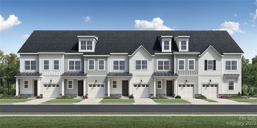 End-unit! Guest bedroom on main level!  The Towne Collection is perfectly situated within the Griffith Lakes master plan in Charlotte, North Carolina. This new home community features seven immaculate, low-maintenance home designs ranging from 1,680-2,370 square feet. The open concept floor plans showcase well-appointed kitchens, spacious main living areas, sizable primary bedroom suites, and large covered patios. The picturesque location and convenient access to premier shopping, dining, and entertainment, make this community a place you’ll want to call home. Take advantage of our Kitchen and Bath Event limited-time incentives, come visit our sales office today for more details!
