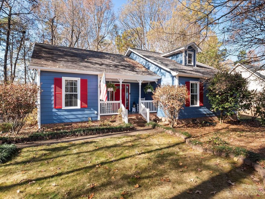 Great transitional home at the edge of Historic Grove Park in East Charlotte.  Home is situated a ways back off Plott Rd. with a great natural buffer that gives you the feel of a country home in the woods.  Home boasts many updated features, 3 sizable bedrooms with ample closet space, and an upstairs bonus room/office area. Some features include updated kitchen and primary bathroom...ask us about features list. Great deck off the back with privacy fence and matching shed in the back yard.  Easy access to Uptown Charlotte, 485 and the University area.