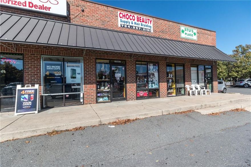 BUSINESS FOR SALE: CASH FLOW CASH FLOW. VALUED AT OVER $150K in inventory. DEAL
Beauty Supply Store with Salon .  Great location, Min from light rail, just off I-485. Lots of busy traffic.  Lots of walk in traffic. It's a WIN-WIN All supplies, inventory, fixtures, to go. Must take over lease. 

Great way to start a business, Awesome Location. DEAL DEAL DEAL.