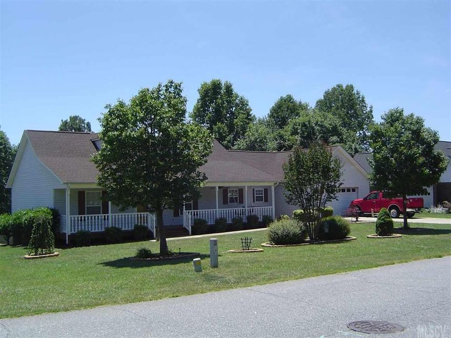 Move-in ready. 3BR, 2BA home. Enjoy huge covered front porch or back deck with in-ground pool. Great closets and storage, oversize garage. Granite kitchen tops, extra moldings, popular split bedroom plan. Updated roof, heat & air.