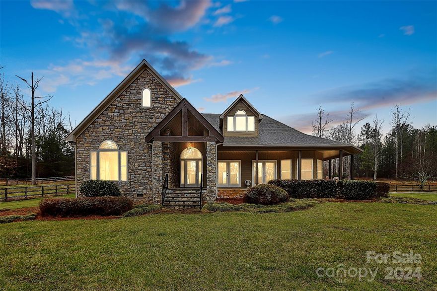 Come take a look at this hard-to-find custom home on nearly 10 acres. Convenient location, great neighborhood & plenty of elbow room. Beautiful open floor plan. Lots of windows for natural lighting Bring your horses lots of room. multiple section offed pastures. No horses? No problem, turn the barn into a pool house or additional living space. There is a 2nd driveway on the property that would be great access to a future garage. The property is fenced in, and a long driveway gives added privacy. Just minutes to schools, Lincolnton and a short drive to Mooresville, Gastonia or Charlotte.