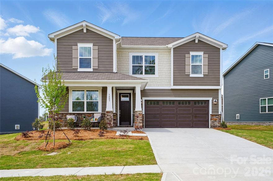 ? Welcome to the Shenandoah—a thoughtfully designed 2-story home combining modern style with everyday functionality. With 5 bedrooms and 3 full baths, including a convenient main-level guest suite, this home offers flexibility for today’s lifestyle needs.

Step inside to a spacious, open-concept layout where the kitchen, dining, and family room flow seamlessly together—perfect for entertaining or relaxing. Upstairs, you’ll find an expansive open loft, ideal as a second living area, playroom, or media space. The private primary suite provides a retreat with ample space, while additional bedrooms offer room for everyone.

With a 2-car garage, plenty of storage, and an airy design, the Shenandoah is the perfect blend of comfort, function, and style.

Don’t miss your chance to make this stunning new construction home yours!

ENJOY THE COMMUNITY POOL WITH CABANA, SIDEWALKS THROUGHOUT AND GREEN COMMON SPACES!!