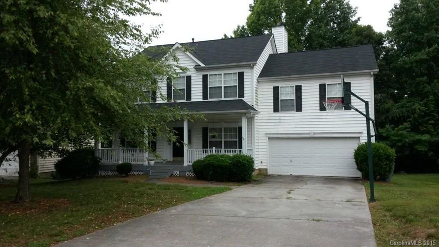 Lovely 3 bedroom home on a quiet cul-de-sac street with a wooded back yard just a short walk to the pool. This home boast of  2 Family rooms 1 up and 1 down, Master Bath has French doors dual vanity separate shower, a garden tub and a walk-in closet. Large deck for cook outs right off the breakfast area. 2012 Roof and new carpet.