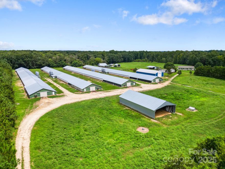 Active Broiler Farm - 4 Updated Houses, Home & Expansion Potential

Fully operational poultry farm featuring four 42x500 broiler houses with an active contract and recent updates throughout. The property includes pastureland ideal for livestock or expansion of additional poultry houses. A triple-wide manufactured home offers spacious on-site living. Farm is fully equipped and ready for operation. Great opportunity for new or experienced growers.