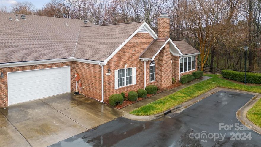 Nestled in the sought-after Windsor Oaks community, discover this rare gem - a single-story, full brick patio home boasting 2 bedrooms, a sunroom, and an office. With 2 full baths, including an ensuite in the primary suite, comfort is paramount. The spacious kitchen is equipped with a breakfast bar, ample cabinetry, and a pantry, while the inviting great room features vaulted ceilings and a cozy gas fireplace. Enjoy year-round Carolina weather in the heated sunroom with sliding windows. Freshly painted and with all-new carpeting, this home exudes freshness. Conveniently located within walking distance to restaurants and shopping, and with HOA amenities covering water, sewer, lawn maintenance, and more, this residence offers both convenience and comfort.