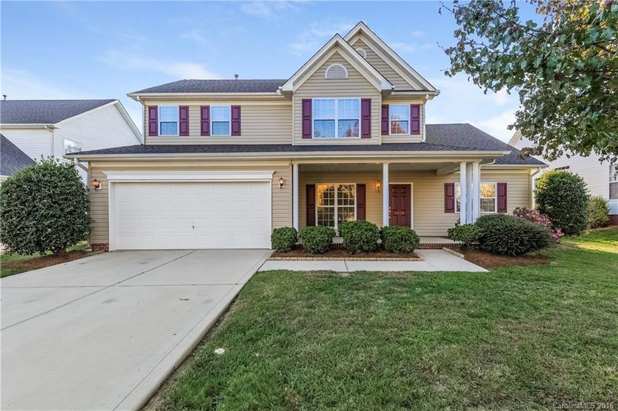 Carpet Allowance of $1,500 (Rite Rug) with Full Price Offer.  Buyer chooses color. Home is located right before Cul-de-sac with wide front porch.  Back patio extended 12x20 with an awning for sunny days.  Great for entertaining with fenced backyard and addition side yard fenced by garage entry door.  Large kitchen with island and SS appliances.  Attached sunroom.  Great Room Open to Below with gas fireplace.  Dining room with French Doors.  Master Bedroom downstairs Garden Tub & Separate shower.