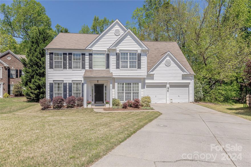 Welcome home to this meticulously maintained 5 bedroom home in desirable Willowmere. Two story foyer greats you with a flex sitting room to the left and formal dining room to the right. Open floorplan overlooks the oversized kitchen with ample counter space. 42 inch white cabinets, granite counters and tile backsplash make this the perfect space to both prepare meals and host guests. Second floor features large primary bedroom with tray ceiling and expansive primary ensuite bathroom. 3 additional bedrooms along with a bonus room/5th bedroom. This home is tucked into a culdesac lot with a rare wooded private backyard. Neighborhood amenities include tennis, pool, playground and the community is conveniently located near Waverly, downtown Matthews and a plethora of shopping and dining. Schedule your appointment today! All furniture and decor on the first floor are negotiable.