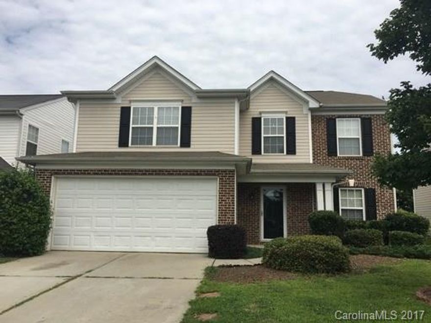 Location!  Moss Creek has all the amenities you need and close to shopping and schools.  Enjoy a transitional layout with the living room open to the kitchen.  Formal dining room and laundry are also downstairs. Upstairs includes all the bedrooms with good closet space.  New carpet and paint throughout.