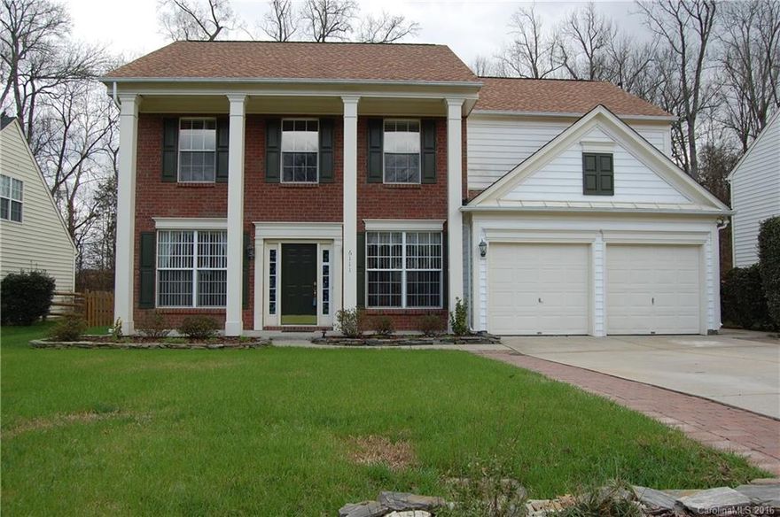 Home features fenced yard and gorgeous full length flagstone patio w/lighted covered area, providing perfect place for entertaining. Open plan w/office plus formal living and dining rooms, soaring ceilings,tons of natural light and gleaming hdwd floors. Chef's delight kitchen with abundance of cabinets/granite, & pantry. All bedrooms are on 2nd floor w/laundry room, Private master suite with deluxe master bath w/soaking tub. Wired shed. Recent updates: arch shingles/HVAC/all flooring/fixtures