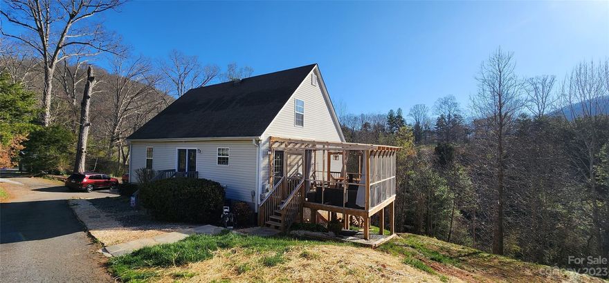 FSBO For Comp purposes...3BR Septic Tail Lines replaced April 2023. Bonus/Den main level. 480+/- Square Foot Basement Crawl Space could be finished as living area. 720+/- Square Foot 2 Car Garage has drywall and is unheated. Hardwood floors on main level. Vinyl Plank Flooring upper level. Main level bath has hallway & primary bedroom doors. Front of house faces back yard & deck. Screened porch. Appliances included: Dishwasher, Microwave, Range / Oven, Refrigerator