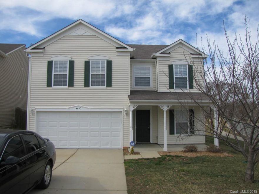 This spacious, affordable home on a corner lot has an inviting front porch, and a living room-dining room w/a pass-through into the family room w/built-ins. The living area flows into the sunny breakfast area and the kitchen w/an island and plentiful cabinet and counter space. The adjacent mud room w/pantry shelving offers even more storage. All 3 over-sized bedrooms are located upstairs, along w/the laundry room. The fantastic community playground and picnic shelter are steps away!