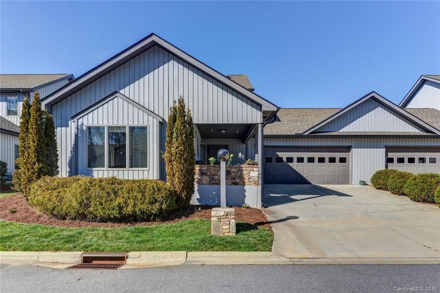 Immaculate 3 bedroom townhome in Kyfields. Covered front porch, screened in back porch with mountain views, large open living room with vaulted ceilings and gas fireplace, master on the main, 2 car garage with attic storage, large laundry/utility room, 15 minutes to downtown Asheville. A very livable,low maintenance home.The winter sun makes the living area especially warm and sunny. Quiet, safe and walkable to downtown Weaverville. Walking trail around the pond. Move-in ready!