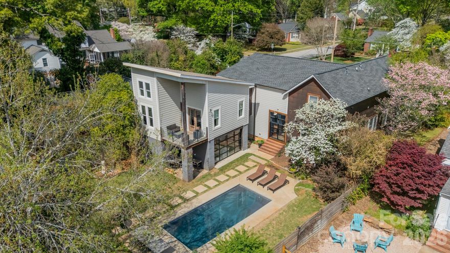 Welcome home, where timeless character meets elevated modern living in one of the city's most sought-after neighborhoods. Close to downtown Rock Hill, Glencairn Gardens, and Winthrop Lake! 

Spacious and distinctive, this custom multi-level residence known as "Copper Dwelling" blends unique design with exceptional indoor/outdoor living. The striking copper "patina" siding offers low maintenance while giving the home a one-of-a-kind architectural presence and timeless character. Inside, you’ll find thoughtfully designed living spaces filled with natural light and ideal for both everyday living and entertaining. 

The main living areas covered in locust hardwood floors flow seamlessly, creating a comfortable and functional floor plan perfect for entertaining. A large primary suite addition offers a private retreat with generous space for a sitting area, spa-like bath, and ample walk-through closet storage. 

The secondary bedroom with an ensuite bathroom and closet adds some extra privacy for whoever in the family is in need. The spare bedrooms and shared bathroom allow enough room for any size family situation, while the spacious loft is a blank slate, welcoming all kinds of activities. 

Step outside to your own backyard oasis featuring a sparkling pool, expansive patio space, and an outdoor kitchen, perfect for hosting gatherings or relaxing on warm evenings. The backyard provides the ultimate setting for entertaining while still offering privacy and room to unwind. A one car garage with a storage/workshop attached makes this a one of a kind find in Seventeen Acres!

With its custom design, standout exterior, and incredible outdoor amenities, this home offers a rare opportunity for elevated living.