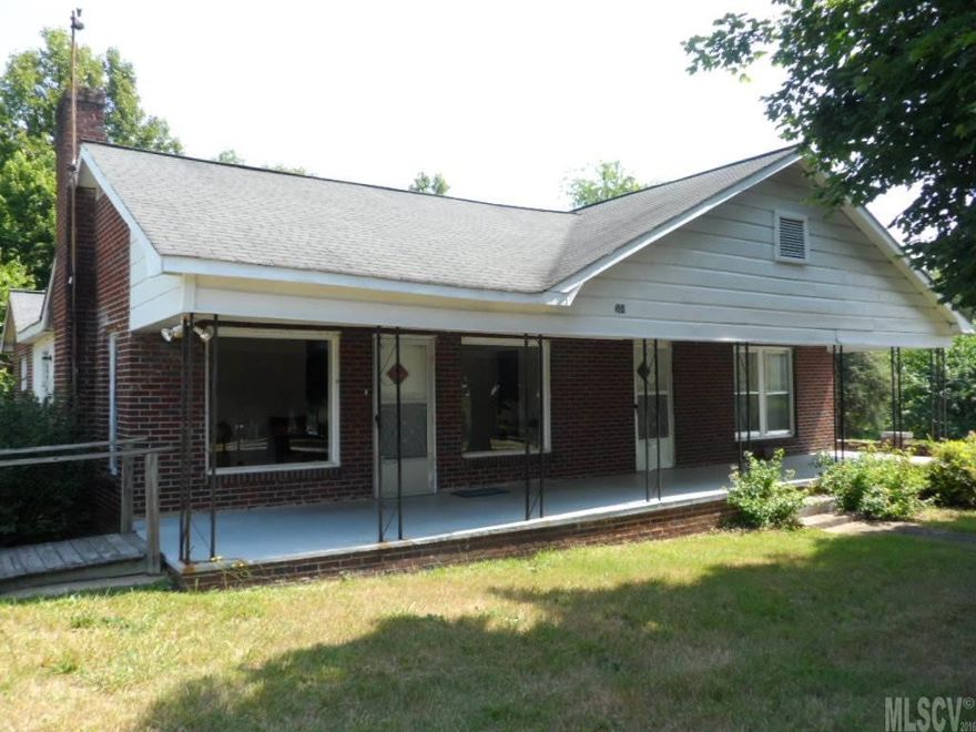 Large home with lots of potential. The property, which is zoned B-2, includes a 3,680 s.f. masonry building with many suitable uses. Current residence is a legal non-conforming use per Town of Valdese. Site area and dimensions subject to buyer verification. Laundry room is unheated.