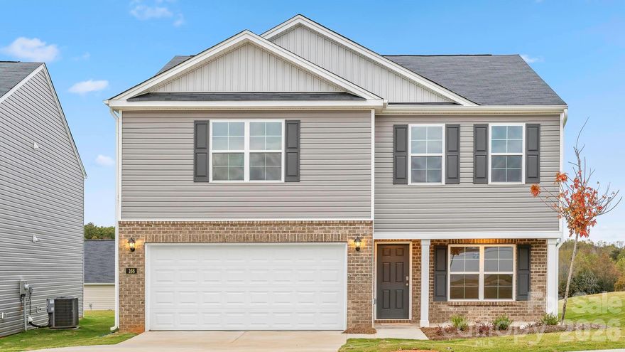 The Penwell is a two-story floor plan at Owens Ridge located in Lexington, NC, It offers 4 bedrooms, 2.5 bathrooms, 2,164 sq. ft., and a 2-car garage. Upon entry, you'll find an inviting foyer leading to a flex room, powder room, and an open living area that connects seamlessly with the kitchen and breakfast area. The kitchen includes a walk-in pantry, stainless steel appliances, and a functional island perfect for cooking and entertaining. Upstairs, the primary bedroom offers a spacious walk-in closet and an en-suite bathroom with a walk-in shower, dual vanity, and water closet. Three additional bedrooms share a full bathroom. The conveniently located laundry room completes the second floor. The Penwell combines thoughtful design, spaciousness, and modern conveniences—schedule your tour today!