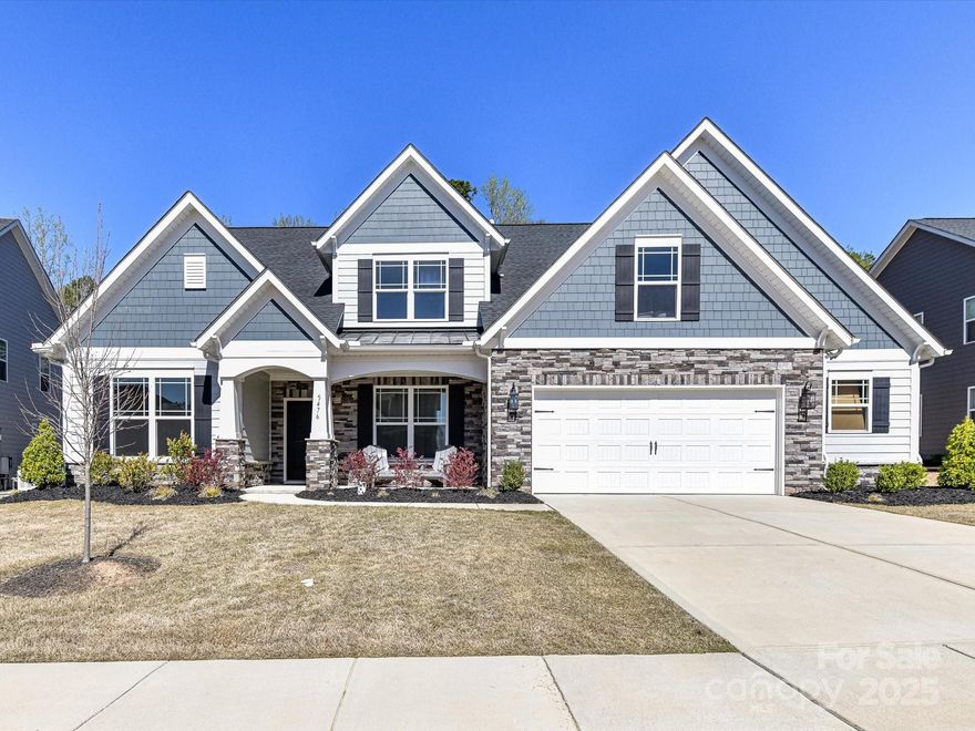 This home allows for one level living with the primary and two additional bedrooms on the main level.  The main level also has a formal dining room, living room, large and elegant kitchen, and a breakfast room.  The primary bedroom has a beautiful en suite with an oversized fully tiled shower, dual vanities, and a large walk-in closet!  The two secondary bedrooms on the main share the second full bath on this level.  Upstairs are two more bedrooms and a large bonus room!  Outside you can enjoy the spring nights on the screened-in porch.  Come see this home today!