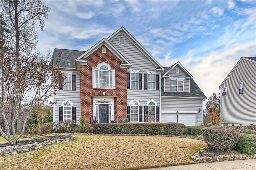 Beautiful home in sought after Waterstone. Hardwood flrs on main & stairs. Kitchen w/newer Stove & Fridge, bkfst bar!  Breakfast nook opens to family rm.  Mst bath has dual sinks,soaking tub,granite & tile floors. Second bt w/dual sinks, new granite. Spacious bonus/ 4th B/R w/new Bamboo flooring. Enjoy fabulous, private backyard w/new deck & paver patio w/firepit! View of nothing but Trees! Professional landscaping & lighting! Roof 2011/Newer HVAC. Fresh paint in dining rm, living  & 1/2 bath!