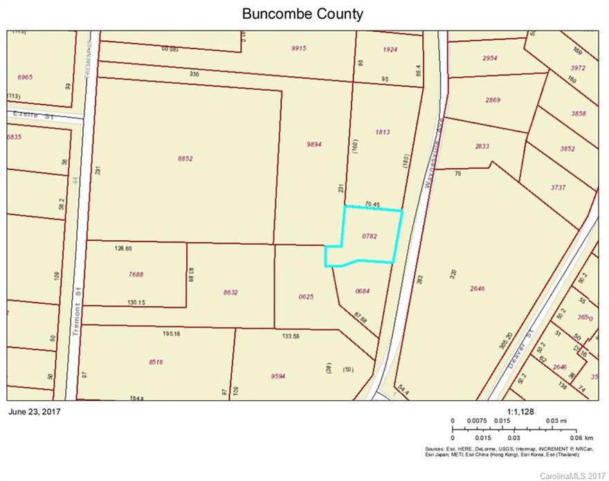 West Asheville lot near River Arts District.  City water and sewer at front of lot.  Priced at wholesale price.  See survey. owner/agent