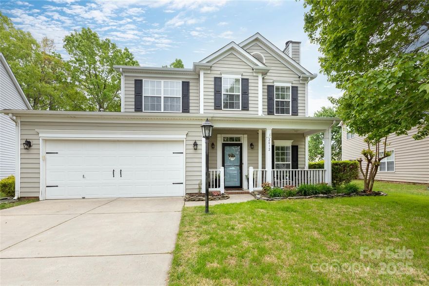 Location and convenience!  This home features a spacious living room with a wood burning fireplace and adjacent dining room with chair molding.  In the kitchen you will find granite counter tops, 42 inch cabinets, island, pantry, eat in area and beautiful bright sunroom overlooking the fenced spacious back yard.  In the backyard you will find the perfect entertaining area featuring a large deck, pergola, play area and it's also fenced!  Oversized primary suite with tray ceilings, sitting area, primary bath with dual sinks, garden tub, walking in closets.  Upstairs you will also find two bright and sunny additional bedrooms and a laundry room.  Located close to restaurants, shopping, Colonel Francis J Beatty Park and so much more!  HVAC and water heater are both newer, fireplace sold as is with no known issues.  Fireplace can be converted to gas.  The small maple tree in the back yard does not convey, will be removed before closing.