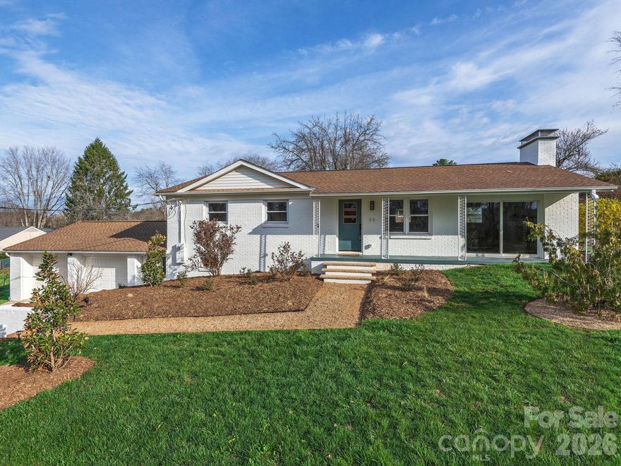 ***Additional .30 acre lot included in this listing****Discover timeless style just steps from Main Street in Weaverville.  This beautifully renovated mid-century ranch has been taken down to the studs and thoughtfully transformed, blending modern comfort with the clean lines and character of its original era. Every detail was reimagined to honor the home’s mid-century roots while creating a fresh, sophisticated aesthetic for today’s lifestyle. Conveniently situated within walking distance to the heart of downtown, this home offers the best of both worlds—quiet neighborhood living with easy access to cafés, shops, and all that Weaverville has to offer. Inside, you’ll find bright, open spaces; elevated finishes; and a seamless flow that invites gathering and everyday ease.  A rare combination of location, design, and quality, this home captures mid-century charm in a modern-day masterpiece. Home is being sold with lot next door. PIN 9743-20-4127-00000.