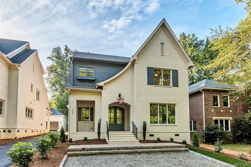 One of four custom homes available in Cotswold's newest pocket community - The Gardens at Mattie Rose by Grandfather Homes. The Waverly plan creativity highlights timeless design in urban infill - front facade showcases an English garden with trademark gas lanterns, angular stone courtyard, boxed hedges, and anchoring hornbeams. Paver leadwalks take guests to the oversized mahogany front entry door on the rocking chair front porch. The family room opens to rear covered terrace with built-in grill station and zero maintenance synthetic lawn. Gourmet kitchen with Thermador appliances, oversized island, commercial Kohler faucet, elegant backsplash, and Marbella white quartz counters. Second level master retreat with private master bath boasts comfort with dual vanities, soaking tub, and tile shower. Upper level features bonus room with wet bar and secluded guest suite. Heavy trim, soft close cabinetry, and hardboard shelving throughout the home.