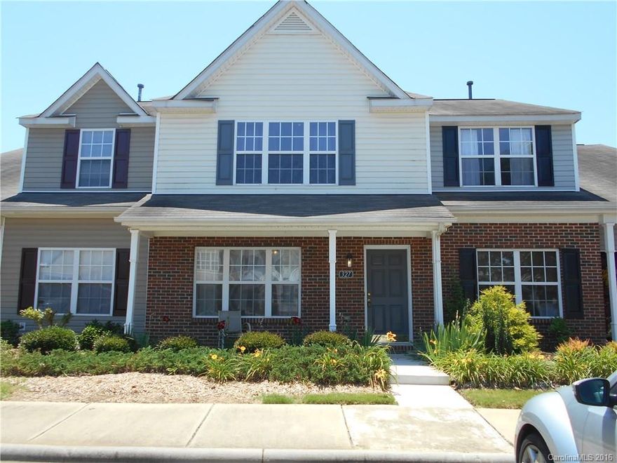 Executive 2 bedroom townhome located in a gated community within minutes of Ballantyne, shopping, 485. Formal dining room, large great room with fireplace, spacious kitchen and large breakfast area. Upstairs offers two master with huge walk in closets. Both full baths offer garden tubs. Laundry room downstairs with washer and dryer included. Private. and secluded back patio area. Enjoy evenings on your rocking chair front porch and your summers at the pool. Schools are subject to change.