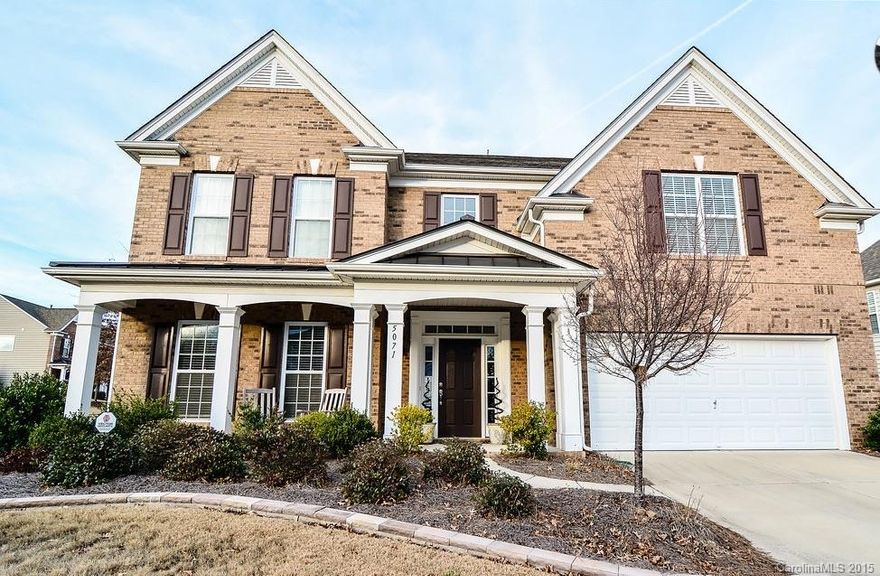 Popular floorplan in desired neighborhood, BelAir at Carolina Lakes. Short drive to restaurants and shopping/ Just South of Ballantyne. Granite countertops, crown molding, hardwood floors, granite counters in bathroom, custom stone paver patio, large bonus room, corner lot.