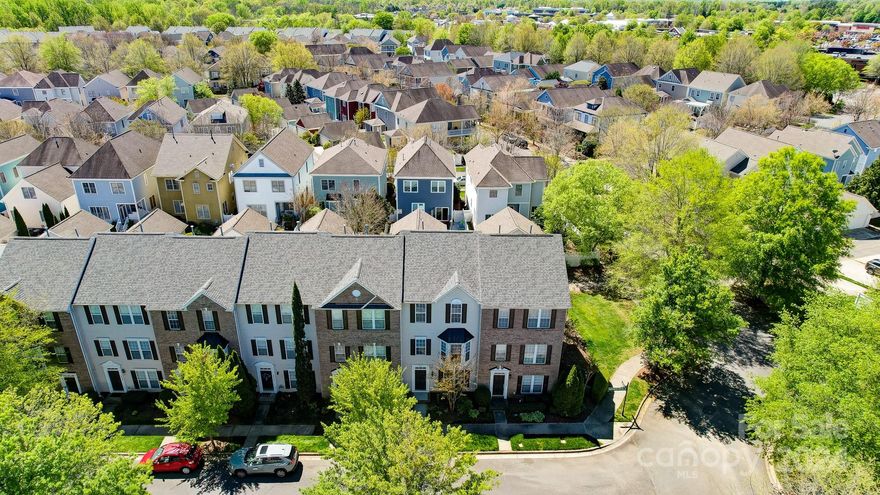 This charming property in BLAKENEY GREENS COMMUNITY - Ballantyne area embodies a warm and welcoming ambiance . Bed room with full bath on the main level.  Open floor plan with 3 Bed Room 3.5 Baths. Hardwood floors throughout the house. Large Primary suite with a huge walk-in closet and large bathroom w/dual sinks. Large great room and also a nice size Dining room area. Nice size kitchen with a breakfast area. Upper level has two spacious bedrooms w/walk-in closets, walk-in storage Room and large loft. New roof in 2020, New HVAC in 2022, Dish Washer 2020, New floor in 2022. Sunny Deck, Granite counter top and beautiful bay window in kitchen.  Great Schools, Neighborhood with pool & walking trail. A short walk to Blakeney shopping, Restaurants, Medical facilities and just minutes to I-485. Don't hesitate to make an appointment today this townhome won't last long.