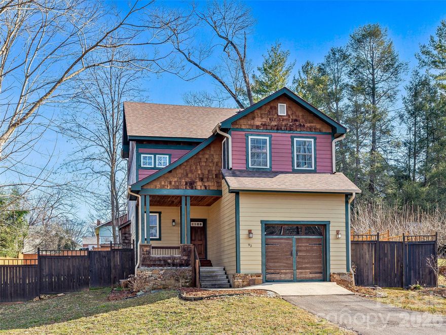 Improved Price for this first time offered, this beautifully maintained 3-bedroom, 3.5-bath home is located in the highly desirable Malvern Hills neighborhood of West Asheville. Set on a .25-acre lot with mature landscaping, the home features a privacy-fenced rear yard that offers both seclusion and space, including a relatively flat backyard ideal for outdoor enjoyment, gardening, or play. Inside, rich hardwood floors run throughout the home, complemented by thoughtful luxury touches such as a custom built-in bookcase surrounding the den fireplace. The open-concept main level creates an inviting flow for daily living and entertaining, seamlessly connecting interior spaces to the outdoors. Step out onto the large screened porch at the rear of the home, which then opens to an expansive outdoor deck with custom planters—perfect for relaxing or hosting gatherings.
The home is filled with natural light, with every room enjoying bright, welcoming sunlight. The spacious kitchen features a walk-in pantry, breakfast island, and ample cabinetry, making it both functional and stylish. A centrally located second-floor laundry room provides convenience for all bedrooms.
The layout includes three generously sized bedrooms, a large loft area, and a stunning top-floor great room complete with a full bath and private balcony. This versatile upper-level space is currently equipped with a screen and projector and could easily serve as a fourth guest bedroom, media or theater room, additional den, art studio, or exercise room. A luxury bath with steam shower makes this level excellent as a retreat for guests or residents.
Additional features include a one-car garage with ample storage and excellent overall condition reflecting years of careful ownership. A whole-house generator provides stress free living. 
Enjoy an unbeatable location just one block from Malvern Hills Park, offering a 50-foot by 150-foot outdoor swimming pool, concession stand, picnic tables and grills, playground, restrooms, open shelter, tennis courts, and pickleball courts. West Asheville’s vibrant dining, arts, and local culture are just minutes away, making this home an exceptional opportunity to enjoy one of Asheville’s most beloved communities.