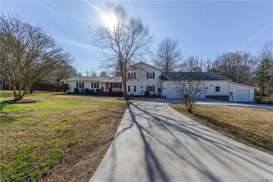 Spacious 3-bedroom (main level) home with large bonus room perfect for small business & large gatherings plus 750 sf recreation room offers endless possibilities. Outdoor living space features large patio & decking, above ground pool & Jacuzzi. Privacy fence around backyard. 3 sheds. Side yard has small private pond with pedestrian bridge. Opportunity for car collecting, tinkering, or small business in heated and cooled 4 car garage (needs final permit) w/ 2 oversized bays. No FHA.