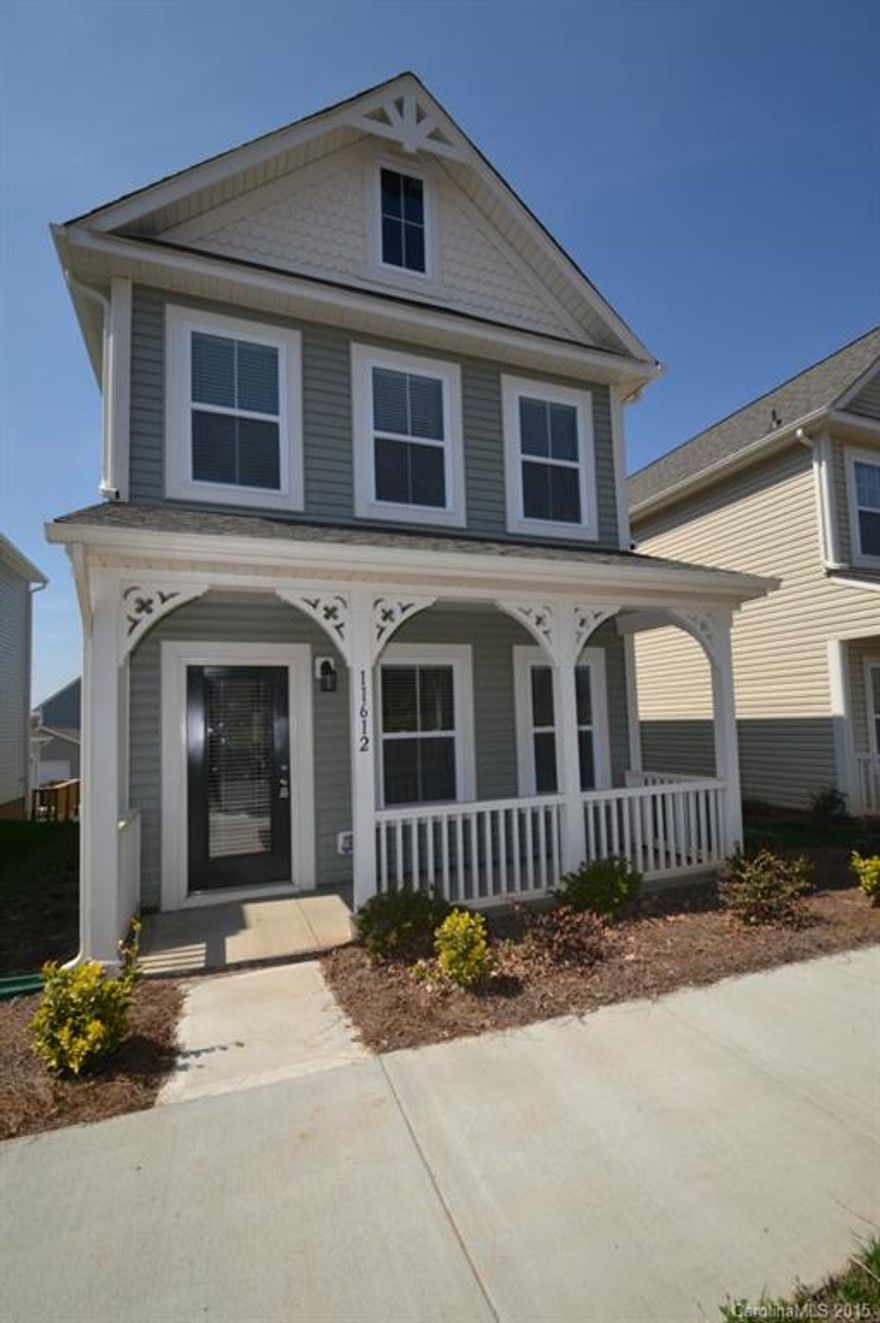 BEAUTIFUL! In this great family-friendly neighborhood in Huntersville. Bright, airy 3 bedroom, 2.5 bathroom. Open floor plan with wood floors and neutral colors throughout the first floor. Kitchen boasts granite counters, stainless steel appliance and ample lighting. Master bedroom and master bath are upstairs along with 2 secondary bedrooms sharing a jack and jill bathroom. Front porch overlooks onto green space. WASHER/DRYER AND REFRIGERATOR. NO PETS
