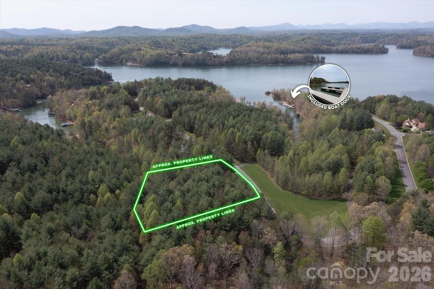 Lake James Lot with Deeded Boat Slip #2! Enjoy all lake James has to offer now while you build your dream house. Scenic homesite with breathtaking mountain and lake views, including a deeded boat slip #2 for direct water access. Located in a gated community featuring a pavilion, picnic area, and grills—ideal for outdoor enjoyment and entertaining.

Community water system in place; septic required. Don’t miss this opportunity to build your dream home in a peaceful, amenity-rich setting with lake access.