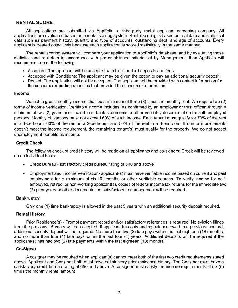 Mineral Springs - Residential Lease