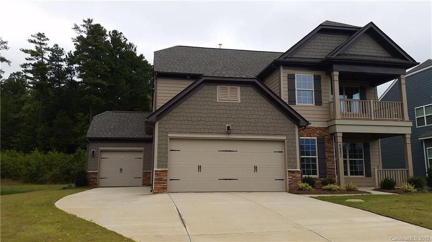 Brand New w/warranties. Luxury Kitchen w/castled cabinets, granite countertops with tile backsplash! Wrap-around bar top opens to breakfast & family rm w/fireplace! BR/BA on main floor. Two BR’s, loft + lg laundry rm+master w/tray ceiling on 2nd flr.  BR/BA on 3rd floor PLUS covered patio for entertaining.