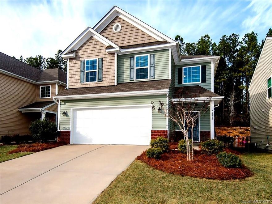 Wonderful "Resort Living" in this popular neighborhood w/fabulous amenities! Open flowing Floor Plan w/features you love! Granite Counters, Stainless Appliances & Staggered Height Cabinets in Kitchen! Ample Counter space w/Large Breakfast Bar ideal for entertaining! Hardwood floors Galore! 4 Bedrooms PLUS Loft upstairs. Master Bath with Garden Tub and Separate Shower! Tiled flooring! Wait until you see the back yard! Stone Paver Patio w/Built-in Grill! Fenced Private back yard with Trees behind!