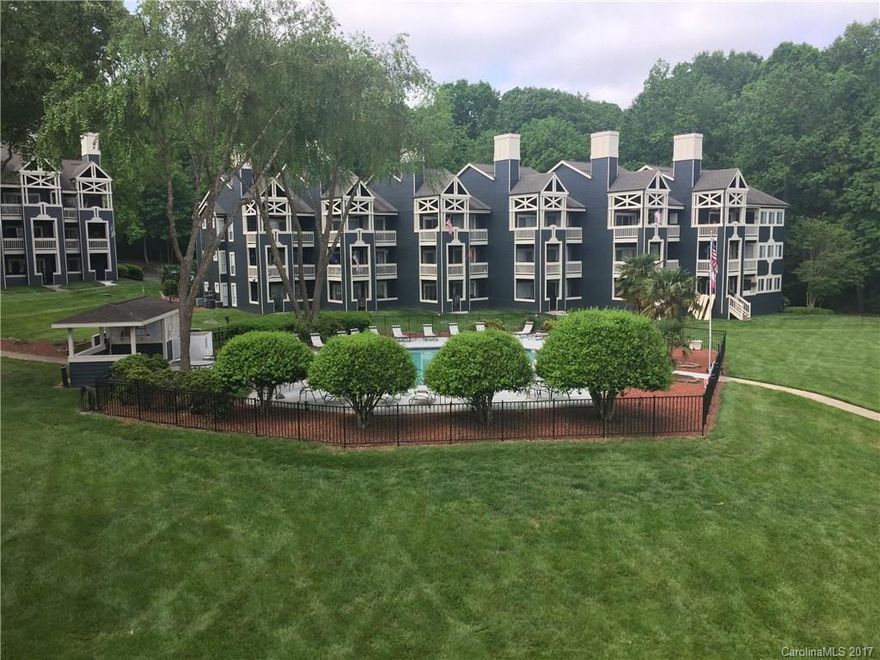 Rare opportunity for two bedroom two full bath unit on the lake with boat slip and easy access to Charlotte.  Make it your home or weekend getaway.  Large balcony/deck.  Good condition and clean.  Ready for personal touches.  Gated entrance close to restaurants and shopping.  Pool, tennis, sandy beach area.  Boatslip# 48