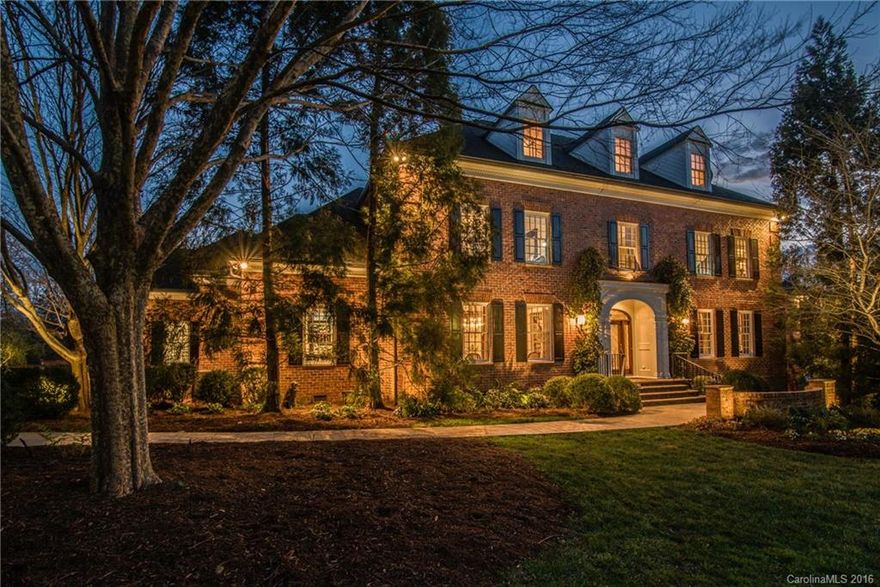 Designed & built by Simonini, this Georgian home boasts over 10,000 sq ft of living & entertaining space. Resting on 1 ac in the exclusive gated Dovewood community. Custom hand carved kitchen imported from Italy. Wine cellar, screening room & workout room. Exquisite millwork throughout. Private, large rear gardens enclosed by brick walls, including swimming pool & entertaining areas. Includes solar panels & new allergy HVAC systems. Large 3 car garage. Upgrades too numerous to list.