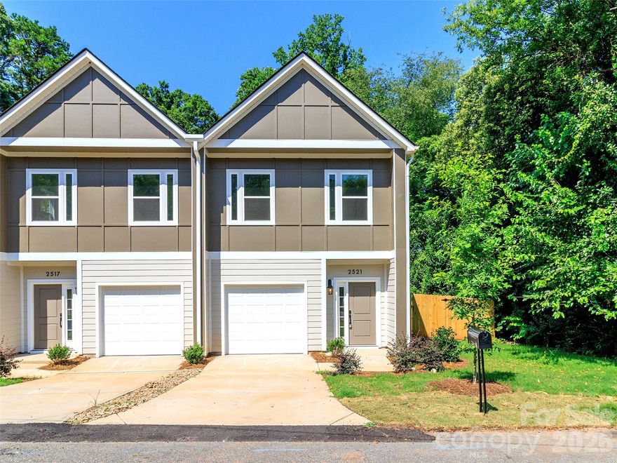 ***This property qualifies for 100% financing with no PMI and $20,000 in lender assistance for the following: Closing costs, rate buy down, or loan amount reduction.*** Make this one of four chic Enderly townhomes your forever home. Tucked away on a quiet dead-end stretch of Elon Street, this hidden gem offers both privacy and convenience—just minutes from Enderly Park’s vibrant restaurants, coffee shops, and local breweries. Enjoy the ease of walking to Front Porch Charlotte and its community-centered events and activities. Inside, an open floor plan creates a seamless flow between the living, dining, and kitchen areas—perfect for both everyday living and entertaining. Designed with modern comfort in mind, this townhome offers a serene, stylish retreat. The kitchen features a gas range ideal for cooking enthusiasts, while the private, fully fenced backyard includes a gas line hookup—perfect for effortless grilling and relaxing evenings outdoors. Located just minutes from Uptown Charlotte, this home combines tranquility with accessibility in one of the city’s most sought-after neighborhoods, Enderly Park. HLA data is taken from Builder's floor plan information. Buyer agent to verify.