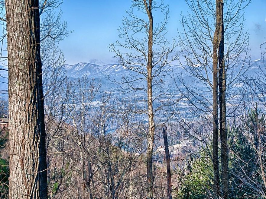 Breathtaking westerly/northwesterly layered mountain views, including Cold Mtn, Mt. Pisgah, peaks of Great Smokey Nat'l  Parkway all the way to Tennessee AND the French Broad. VERY gentle lay for easy build, rare find atop a mountain. Convenient N. Asheville in premier community of luxury homes.