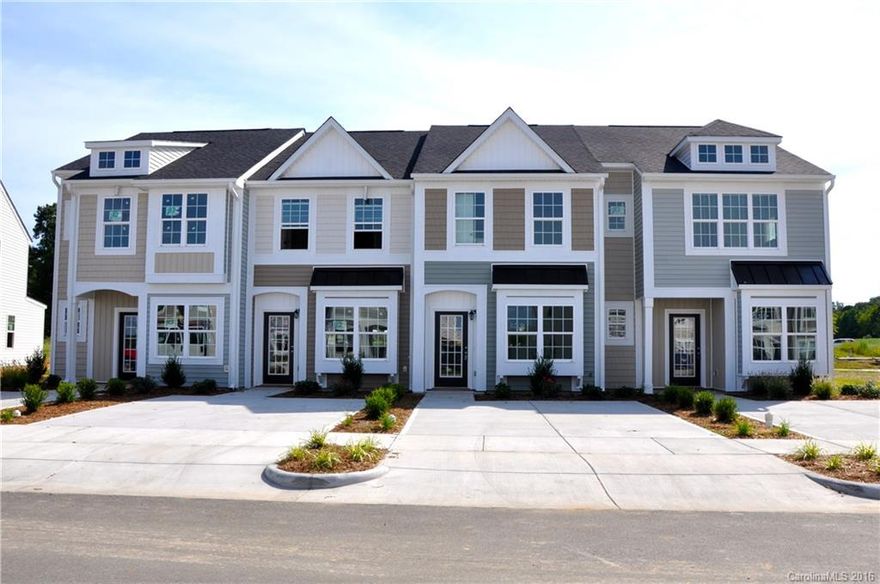 CHARMING New Construction Ashford Floor Plan Middle Unit Townhome in Concord's BEAUTIFUL NEW Development, Settler's Landing! Includes engineered hardwoods on entire main floor, granite, crown molding, tall ceilings throughout, home warranty, etc! INCREDIBLE location close to Charlotte Speedway, Concord Mills, & I-85! The QUALITY of these homes is unbeatable for the price! Pictures on this listing are of the model home, but this unit does not come furnished. These gorgeous homes are selling fast!