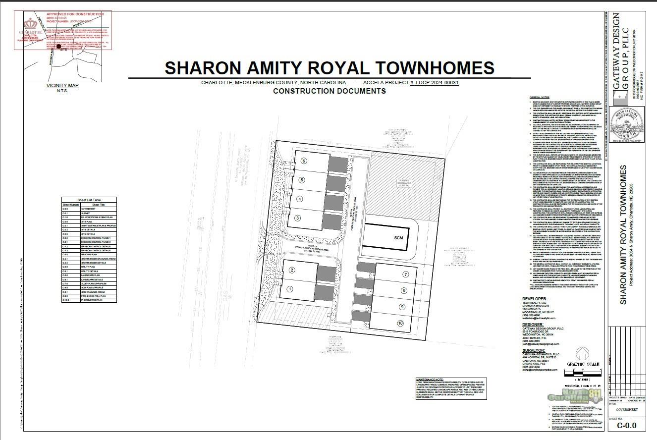 Sharon Amity Royal TownHomes - Land