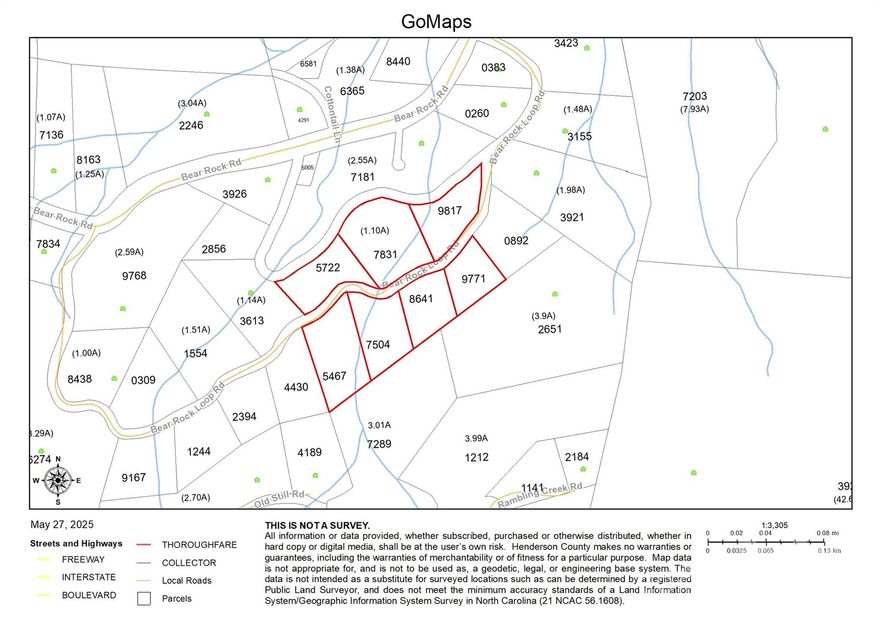 13 Lots for Sale in desirable Bear Rock Mountain Estates! Totaling 10.58 +/- Acres, Many, Private build sites to choose from! An Ideal situation for a builder developer! Conveniently located between Hendersonville and Brevard, minutes to Dupont State Forest and all the other outdoor recreation this area has to offer!
