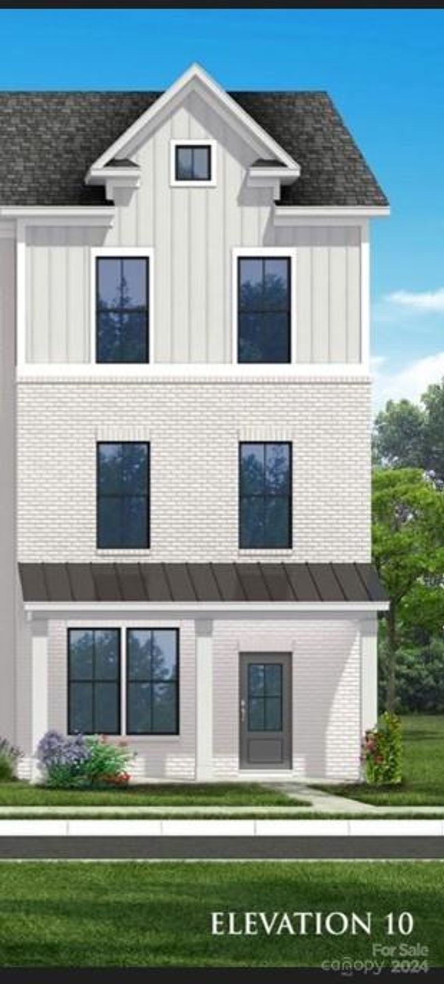 The Landon plan is a 3-story townhome that boasts 4 bedrooms, 3.5 baths and 2-car rear-load garage!  Upon entry of this townhome, you’ll find a quiet bedroom & full bath adjacent the foyer. Walk up the stairs to your light & bright second level where you’re greeted by the spacious great room & Gourmet Kitchen featuring an oversized island, SS appliances, 5-burner electric drop-in cook-top, wall mount range hood, wall oven & microwave, tile backsplash & SS undermount sink. It's the perfect space for entertaining!  The 3rd level primary bedroom features a large walk-in closet and ensuite with dual sinks, tile floor, walk-in tile shower with semi-frameless glass door and tile seat. The 3rd level is completed with 2 guest bedrooms, full bath and laundry. Water & Sewer are included in HOA. Location, Location, Location!  Home features front porch.