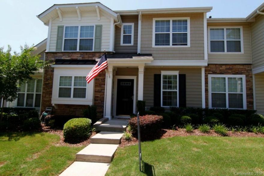 Wonderful, immaculate, move-in townhome!  Won't last long.  42 inch cabinets, fireplace, carpet, ceramic floors in kitchen and bath. Big master with vaulted ceilings.  Upgraded bath.   Lot's of storage.  Private back patio with well done landscaping.  Refrigerator, washer and dryer stay.  Great schools, walking distance to shopping and restaurants.  Lots of amenities, pool, walking trail, clubhouse, work-out facility, playground, walking trails.  Perfect location!