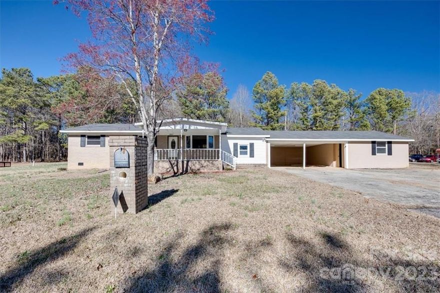 Newly remodeled and move in ready with two acres in Buford community! This home offers three bedrooms and two bathrooms, new appliances, with fresh paint and new flooring throughout. Additional updates and repairs include, clean crawlspace, roof repair over back bedroom, new laundry closet, and new water heater.  Looking for a little extra space for a workshop? flex space? game room? or just need extra storage space? Find it here, just off the attached carport! Out back, find a level lot and concrete pad for future improvements you may create!  Seller offering negotiable closing cost for buyer and a one year, standard service, 2-10 Home Buyers Warranty, with roof leak and septic system coverage ($795). Listing agent has checked with Lancaster County for permits related to remodel work but none were found. Per SCDHEC septic permit is unavailable. Seller is willing to discuss additional and extensive repairs with serious buyer. Front and back storm doors will be replaced by seller.