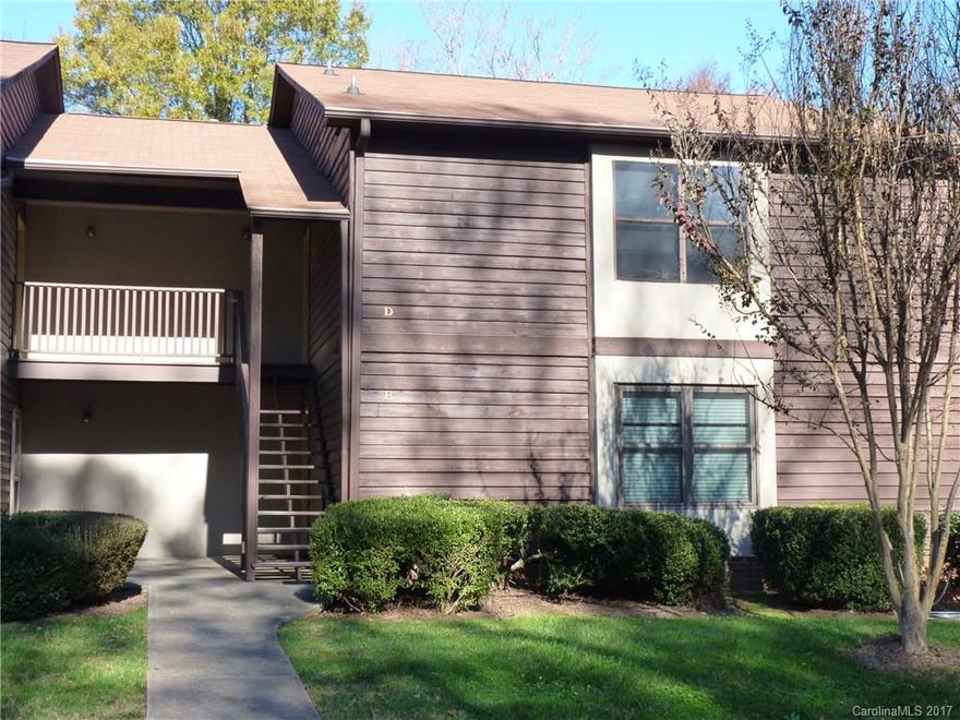This immaculate lower level condo has newer paint and granite counter tops in the kitchen and bathrooms. Laminate floors in the family room. Family room with remote operated gas log fireplace. Builtin microwave and smooth top stove in kitchen.  Ceramic tile in both bathrooms, kitchen and hallways.  A large covered patio/porch. Refrigerator and washer/dryer remain. Home warranty provided. A neatly maintained complex with pool.  Complex is across the street from a city park.