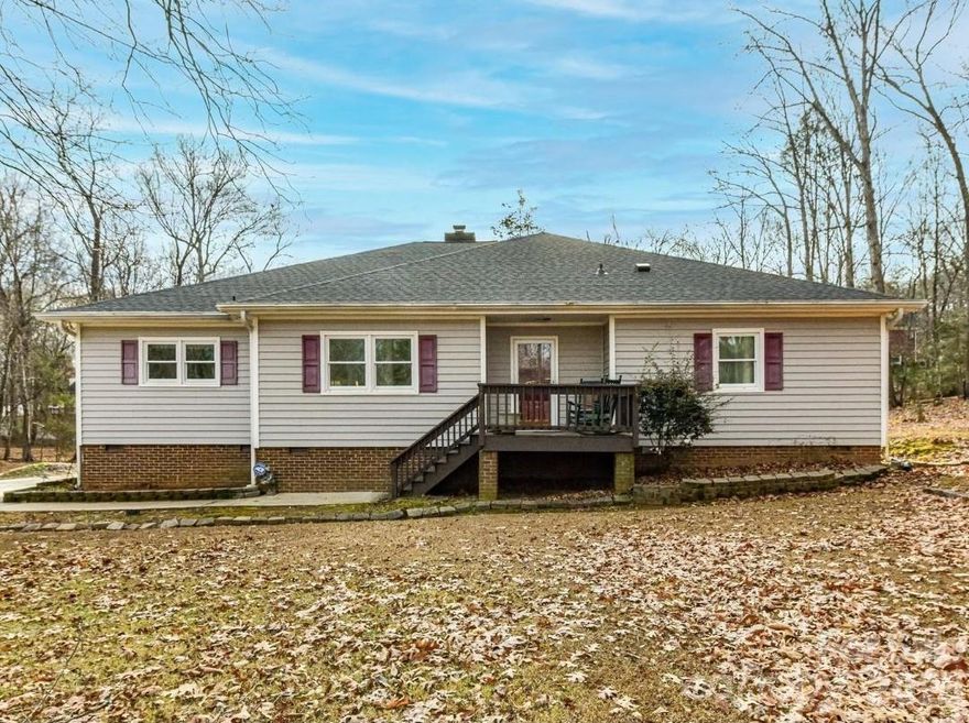 No HOA! Extremely well-maintained private retreat-style one-story home featuring 3 bedrooms and 3 full baths, ideally situated on a 1+ acre lot in a popular location with convenient access to dining, shopping, and entertainment. A welcoming entry and private foyer lead into the great room, highlighted by a cozy stone-surround gas fireplace. The kitchen offers solid surface countertops, tile backsplash, center island, breakfast nook, pantry, and refrigerator to remain. The spacious primary suite includes a private bath with dual vanity and tiled tub/shower. Bedroom two is located near a full bath with tub/shower and tile flooring, while the split-bedroom floor plan provides an additional bedroom with its own full bath. A large screened porch enhances the home’s charm and outdoor living appeal. Additional highlights include an oversized laundry/utility room with washer and dryer to remain. Home is being sold as-is.