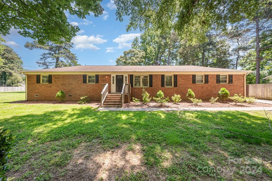 Sweet, solid full brick 3-bedroom, 2 full bath home in Matthews! Check out the location and schools! The home features low maintenance flooring, a huge back yard, two car garage, in an established neighborhood with no HOA. Low Union County taxes. Come see this home today!
