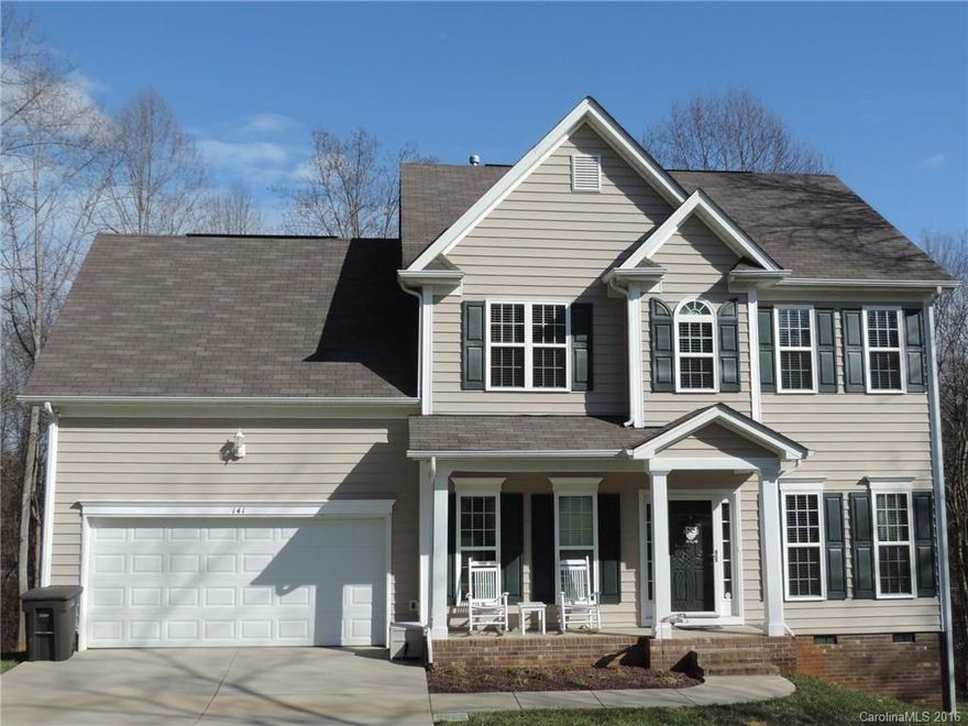 Immaculate and Spacious Home! Gleaming Hardwoods on Main. Sophisticated Radio system for Surround Sound inside and out. Listen to a CD in one room while the radio plays in another room. Open Kitchen has breakfast area, granite countertop, SS appliances, ceramic tile flooring and double sinks. Nice size refrigerator to stay. Pella Storm doors with built in blinds on rear door. Deck just stained. 16x20 Outside Shed is perfect to fit a riding lawn mower for the 1.425 acre. Septic is gravity fed.